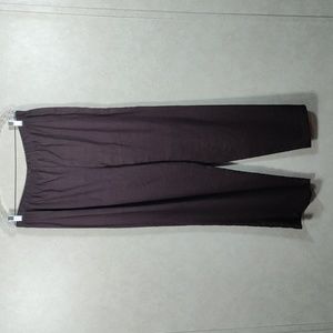 09535 Softwear by Mark Singer brown linen pull on pants M NEW